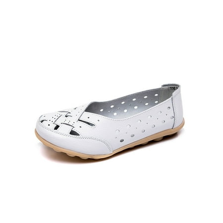 Bellella Womens Leather Flats Non-Slip Casual Shoes Comfort Loafers Breathable Driving Shoe Walking Work White 5
Bellella Womens Leather Flats Non-Slip Casual Shoes Comfort Loafers Breathable Driving Shoe Walking Work White 5