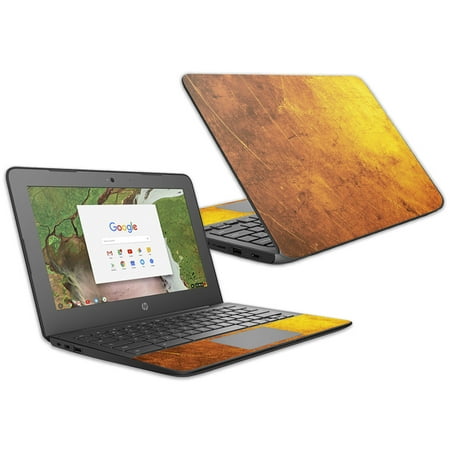 Skin For HP Chromebook 11 G6 11.6" (2018) - Textured Gold | Protective, Durable, and Unique Vinyl Decal wrap cover | Easy To Apply, Remove, and Change Styles
