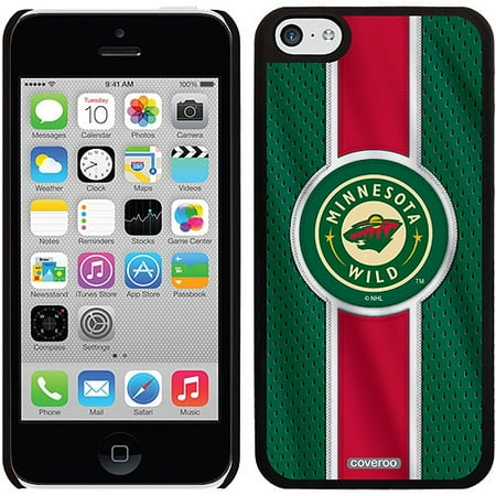 Minnesota Wild Jersey Stripe Design on iPhone 5c Thinshield Snap-On Case by Coveroo