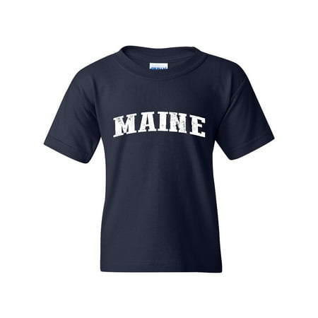 Maine Unisex Youth Kids T-Shirt Tee
