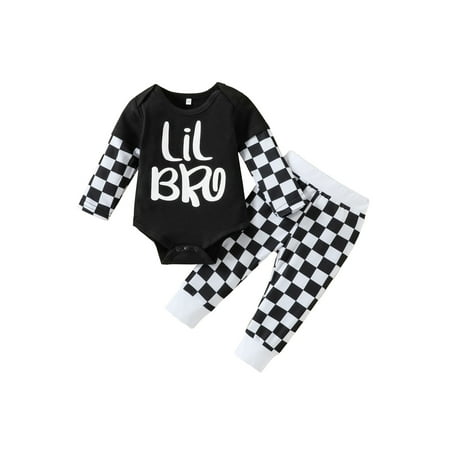 sdghg 3 Pieces Baby Boy’s Set Fashion Letter Long Sleeve Romper and Checkerboard Print Trousers
sdghg 3 Pieces Baby Boy’s Set Fashion Letter Long Sleeve Romper and Checkerboard Print Trousers