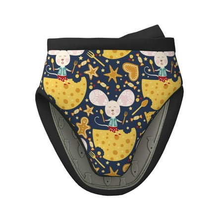 Pofeuu Mouse Cheese Print Thickened Mini Silicone Oven Mitts Heat Resistant Rubber Oven Mitt Gloves Finger Pinch Grips Pot Holder Silicone Potholder
Pofeuu Mouse Cheese Print Thickened Mini Silicone Oven Mitts Heat Resistant Rubber Oven Mitt Gloves Finger Pinch Grips Pot Holder Silicone Potholder
