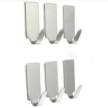 Stainless Self Kitchen Holder Adhesive Door Steel Hanger Home 6PCS Wall Hook Housekeeping & Organizers
Stainless Self Kitchen Holder Adhesive Door Steel Hanger Home 6PCS Wall Hook Housekeeping & Organizers