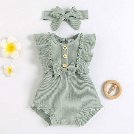 Lovebay Newborn Toddler Baby Girl Sleeveless Bodysuit Romper Jumpsuit Outfit Set with Headband 0-18 Months
Lovebay Newborn Toddler Baby Girl Sleeveless Bodysuit Romper Jumpsuit Outfit Set with Headband 0-18 Months