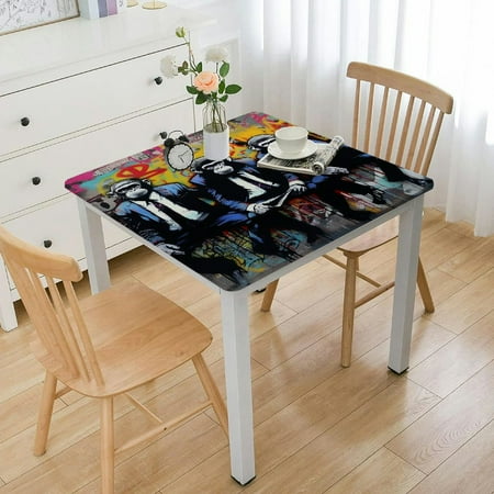 QFMY Monkeys Graffiti Suits Table Cover 100% Polyester Fiber Square Tablecloth 46*46
QFMY Monkeys Graffiti Suits Table Cover 100% Polyester Fiber Square Tablecloth 46*46