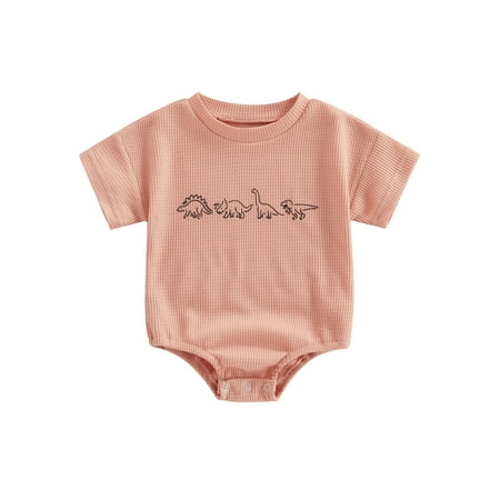 Seyurigaoka Baby Girls Boys Romper Tops Short Sleeve Crew Neck Dinosaur Print Summer Bodysuit for Casual Daily
Seyurigaoka Baby Girls Boys Romper Tops Short Sleeve Crew Neck Dinosaur Print Summer Bodysuit for Casual Daily
