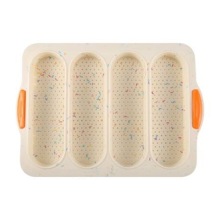 Loaf Pan Set Of 1 with Four Buns French Bread Loaf Pan Bread Pan Non-stick Pan Easy To Release Household Silicone Food Baking Breakfast Romantic Dinner Tool
Loaf Pan Set Of 1 with Four Buns French Bread Loaf Pan Bread Pan Non-stick Pan Easy To Release Household Silicone Food Baking Breakfast Romantic Dinner Tool