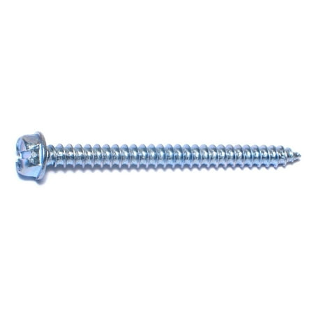 #14 x 3 Zinc Plated Steel Slotted Hex Washer Head Sheet Metal Screws SMSHWS-137
#14 x 3 Zinc Plated Steel Slotted Hex Washer Head Sheet Metal Screws SMSHWS-137
