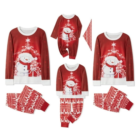 Sunisery Family Christmas Pjs Matching Sets Snowman Print Holiday Pajamas Xmas Jammies for Family or Couples
Sunisery Family Christmas Pjs Matching Sets Snowman Print Holiday Pajamas Xmas Jammies for Family or Couples