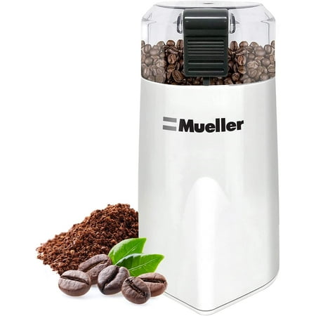 Mueller HyperGrind Coffee Grinder Electric Compact Spice Grinder White