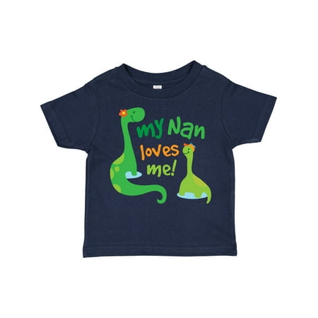 Inktastic My Nan Loves Me Grandson Dinosaur Gift Toddler Boy Girl T-Shirt
Inktastic My Nan Loves Me Grandson Dinosaur Gift Toddler Boy Girl T-Shirt