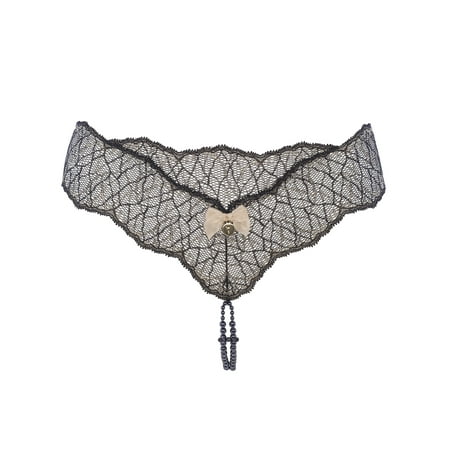 Bracli Womens Sydney Dark Double Strand Pearl Thong Style-SYNDEY DK DB