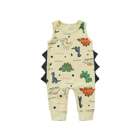 Vera Natura Baby Boy Dinosaur Romper Sleeveless Cartoon Animals Print Romper Jumpsuit Summer Bodysuit
Vera Natura Baby Boy Dinosaur Romper Sleeveless Cartoon Animals Print Romper Jumpsuit Summer Bodysuit