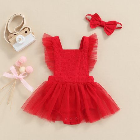 FZM Christmas Baby Girls Autumn Solid Tulle Sleeveless Baby Bodysuit Rompers Dress Clothing
FZM Christmas Baby Girls Autumn Solid Tulle Sleeveless Baby Bodysuit Rompers Dress Clothing
