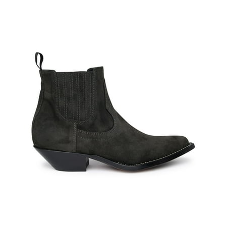 Sonora Woman Hidelgo Mini Boots In Green Suede