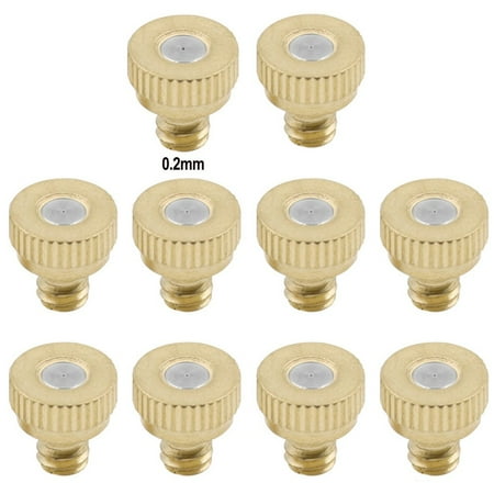 10X Brass Misting Nozzles For Garden Sprinkler Mister Outdoor Cooling System
10X Brass Misting Nozzles For Garden Sprinkler Mister Outdoor Cooling System