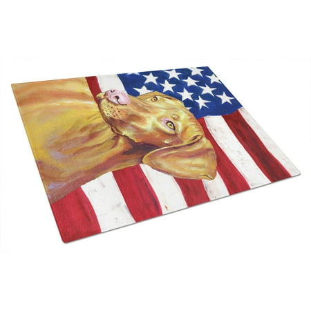 Carolines Treasures LH9012LCB USA American Flag with Vizsla Glass Cutting Board Large 12H x 16W multicolor
Carolines Treasures LH9012LCB USA American Flag with Vizsla Glass Cutting Board Large 12H x 16W multicolor