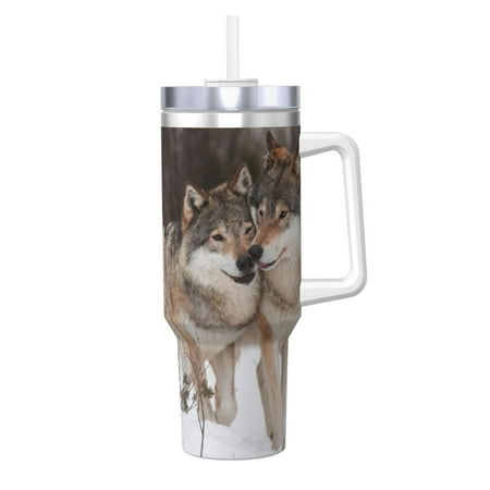 Wolf Pattern Print 40oz Car Insulated Cups Ice Bully Cup with Handle Double Stainless Steel Vacuum Tumblers Water Bottle with Lid and Straw
Wolf Pattern Print 40oz Car Insulated Cups Ice Bully Cup with Handle Double Stainless Steel Vacuum Tumblers Water Bottle with Lid and Straw