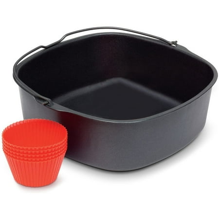 Air Fryer Non-Stick Baking Pan for Airfryer Power Airfryer Silicone Oven Mitts Air Fryer Accessories 7Inch
Air Fryer Non-Stick Baking Pan for Airfryer Power Airfryer Silicone Oven Mitts Air Fryer Accessories 7Inch
