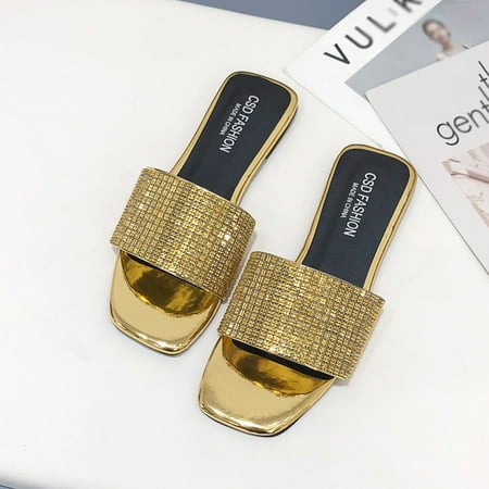 BRISEZZS Women s Slide Sandals- Open Toe Beach Bohemian Casual New Style Summer Flat Slide Sandals #766 Gold-37
BRISEZZS Women s Slide Sandals- Open Toe Beach Bohemian Casual New Style Summer Flat Slide Sandals #766 Gold-37
