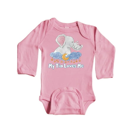 Inktastic My Tía Loves Me Cute Elephants Clouds Moon and Stars Gift Baby Boy or Baby Girl Long Sleeve Bodysuit
Inktastic My Tía Loves Me Cute Elephants Clouds Moon and Stars Gift Baby Boy or Baby Girl Long Sleeve Bodysuit