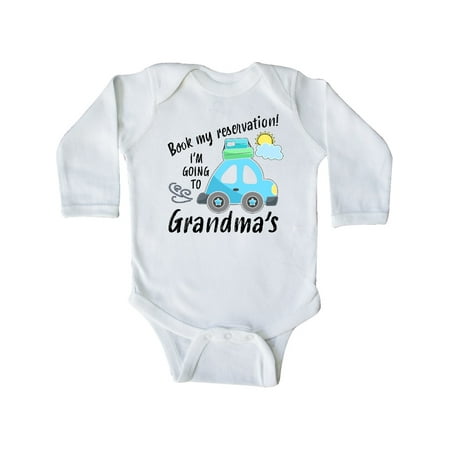 Inktastic Book My Reservation! I m Going to Grandma s Gift Baby Boy or Baby Girl Long Sleeve Bodysuit
Inktastic Book My Reservation! I m Going to Grandma s Gift Baby Boy or Baby Girl Long Sleeve Bodysuit