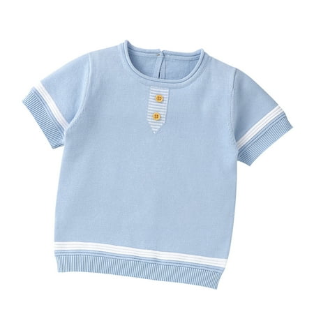Pedort Girls Tops Dressy Casual Summer Girls T-Shirts Short Sleeve Summer Basic Tees Top Strip Round Neck Tunic Shirt Blouse Tops Light Blue 74
Pedort Girls Tops Dressy Casual Summer Girls T-Shirts Short Sleeve Summer Basic Tees Top Strip Round Neck Tunic Shirt Blouse Tops Light Blue 74