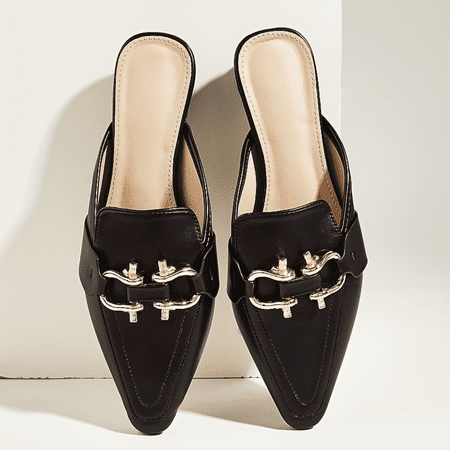 HYYANGUWENTI Elegant Metal Buckle Chic Pointed Toe Mules - Easy Slip-On Comfortable Flats Perfect for Every Occasion Stylish and Versatile Option for Your Wardrobe
HYYANGUWENTI Elegant Metal Buckle Chic Pointed Toe Mules - Easy Slip-On Comfortable Flats Perfect for Every Occasion Stylish and Versatile Option for Your Wardrobe