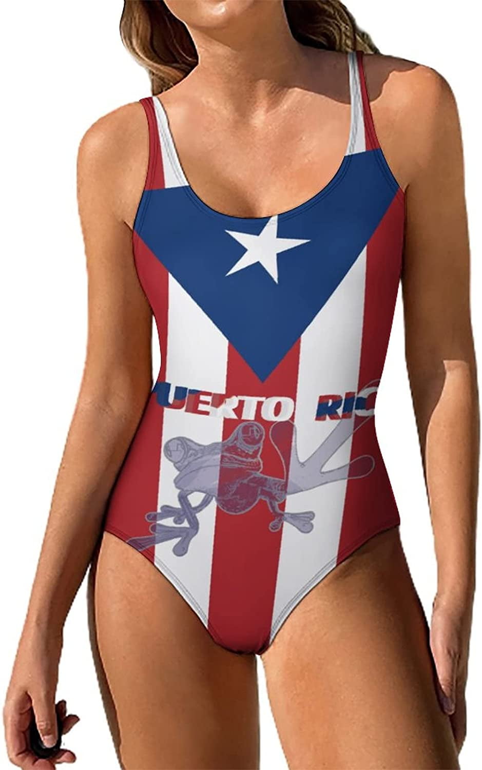 Taomei Bikini Sets Puerto Rico Flag Frog Women S Swimwear Cute Bathing