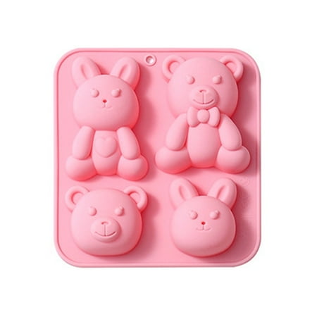 Cakes Biscuit Mold Pastrie 3D Cute Bear Bunny Shape Bakeware Baking Household