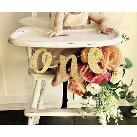 Hongkai Glitter Gold 1st Birthday Highchair Banner Boy Girl Baby Birthday ONE Banner One High Chair
Hongkai Glitter Gold 1st Birthday Highchair Banner Boy Girl Baby Birthday ONE Banner One High Chair
