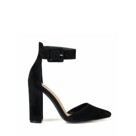 D Orsay Pointed Toe Women s Chunky Heel Pumps