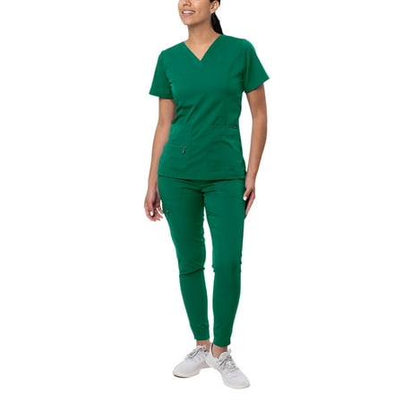 Adar Pro Flawless Plus Scrub Set For Women - Elevated V-Neck Top & Jogger Scrub Pants
Adar Pro Flawless Plus Scrub Set For Women - Elevated V-Neck Top & Jogger Scrub Pants