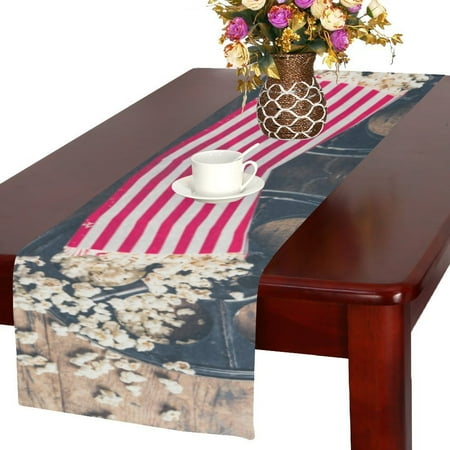 MYPOP Cinema Concept with Popcorn on Wooden Surface Cotton Linen Table Runner 14x72 inches
MYPOP Cinema Concept with Popcorn on Wooden Surface Cotton Linen Table Runner 14x72 inches
