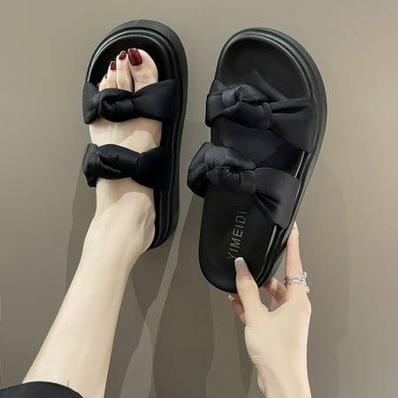 Women‘s Knot Casual Slippers Open Toe Round Toe Solid Color Slides Women‘s Flat Footwear
Women‘s Knot Casual Slippers Open Toe Round Toe Solid Color Slides Women‘s Flat Footwear