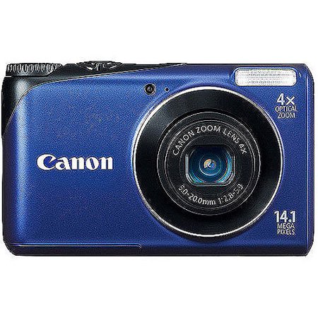 Canon PowerShot A2200 Blue 14.1MP Digital Camera with 4x Optical Zoom ...