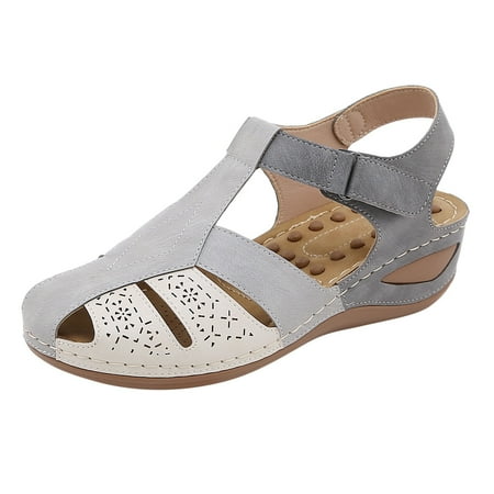 KaLI_store Sandals for Women Dressy Summer Sandals for Women Comfortable Walking Sandals Hook Loop Strap Sports Lightweight Slides Grey
KaLI_store Sandals for Women Dressy Summer Sandals for Women Comfortable Walking Sandals Hook Loop Strap Sports Lightweight Slides Grey