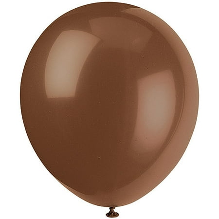 12 Inch Chestnut Brown Latex Balloons 72CT