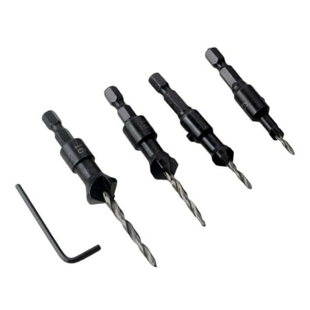 Dasbsug 5 Packs Counter Sink Bit Woodworking Carpentry Reamer Wood Countersink Drill Bit Set for Wood High Speed Steel
Dasbsug 5 Packs Counter Sink Bit Woodworking Carpentry Reamer Wood Countersink Drill Bit Set for Wood High Speed Steel