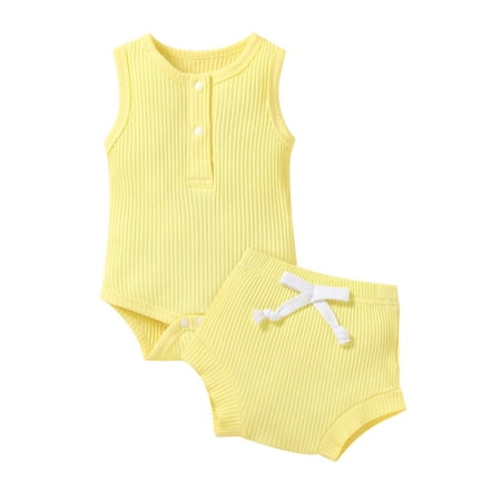 Binpure Infant Baby Suit Solid Color Sleeveless Romper Tops+High Waist Bowknot Shorts
Binpure Infant Baby Suit Solid Color Sleeveless Romper Tops+High Waist Bowknot Shorts