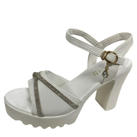 Luiyenes Mouth Thick High Buckle Sole Heel Fish Sandals Fashion Rhinestones Leather Ladies Strap Women s sandals
Luiyenes Mouth Thick High Buckle Sole Heel Fish Sandals Fashion Rhinestones Leather Ladies Strap Women s sandals