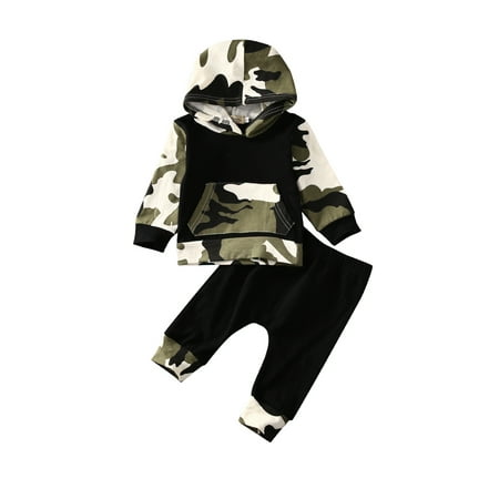 Diconna Baby Boys Camouflage Clothes Long Sleeve Camo Hooded Sweatshirt Tops Casual Outfit Set
Diconna Baby Boys Camouflage Clothes Long Sleeve Camo Hooded Sweatshirt Tops Casual Outfit Set