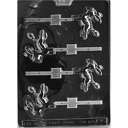 Candyland Crafts Donkey Lolly Chocolate Candy Soap Mold | Molding Chocolate Soap or Plaster | Food Safe Plastic Durable and Reusable Chocolate Making Mold - A015 - (3 Pack)
Candyland Crafts Donkey Lolly Chocolate Candy Soap Mold | Molding Chocolate Soap or Plaster | Food Safe Plastic Durable and Reusable Chocolate Making Mold - A015 - (3 Pack)