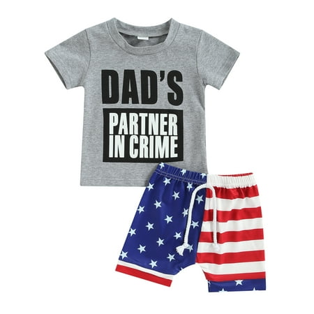 Calsunbaby Toddler Baby Boys Summer Outfit Set Short Sleeve Letter Print T-shirt Flag Print Drawstring Shorts Gray 0-6 Months
Calsunbaby Toddler Baby Boys Summer Outfit Set Short Sleeve Letter Print T-shirt Flag Print Drawstring Shorts Gray 0-6 Months