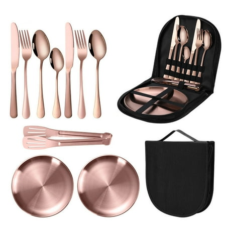 ziertyon Stainless Steel Cutlery Set - Food Grade Polished Travel Utensils with Organizer Bag
ziertyon Stainless Steel Cutlery Set - Food Grade Polished Travel Utensils with Organizer Bag