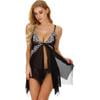 LACOZY Women Backless Lingerie Lace Sex Cami See Through 2 Set
