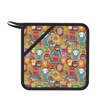 1 PCS Pot Holders for Kitchen - Heat Resistant Silicone Pot Holders with Hanging Loop Boho Cute Owls Non Slip Oven Hot Pads Potholders for Decor Baking Cooking Kitchen
1 PCS Pot Holders for Kitchen - Heat Resistant Silicone Pot Holders with Hanging Loop Boho Cute Owls Non Slip Oven Hot Pads Potholders for Decor Baking Cooking Kitchen
