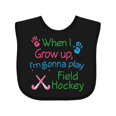 Inktastic Future Field Hockey Player Gift Baby Boy or Baby Girl Bib