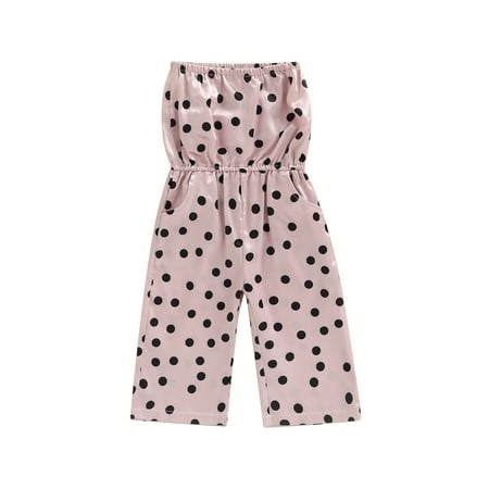 Seyurigaoka Baby Girls Summer Romper Strapless Dot Printed Cute Sweet Long One-Piece Infant/Toddler Long Pants Jumpsuit
Seyurigaoka Baby Girls Summer Romper Strapless Dot Printed Cute Sweet Long One-Piece Infant/Toddler Long Pants Jumpsuit