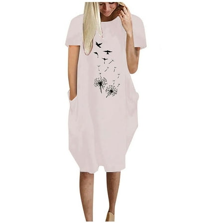Juebong Women s Sweatshirt Dress With Pockets Short Sleeve Hoodie Dress Cute Print Casual T Shirt Blouse Mini Dresses Long Tunic Top
Juebong Women s Sweatshirt Dress With Pockets Short Sleeve Hoodie Dress Cute Print Casual T Shirt Blouse Mini Dresses Long Tunic Top